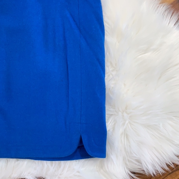 J. Crew Wool Shirttail Mini Skirt in Blue - Picture 3 of 5
